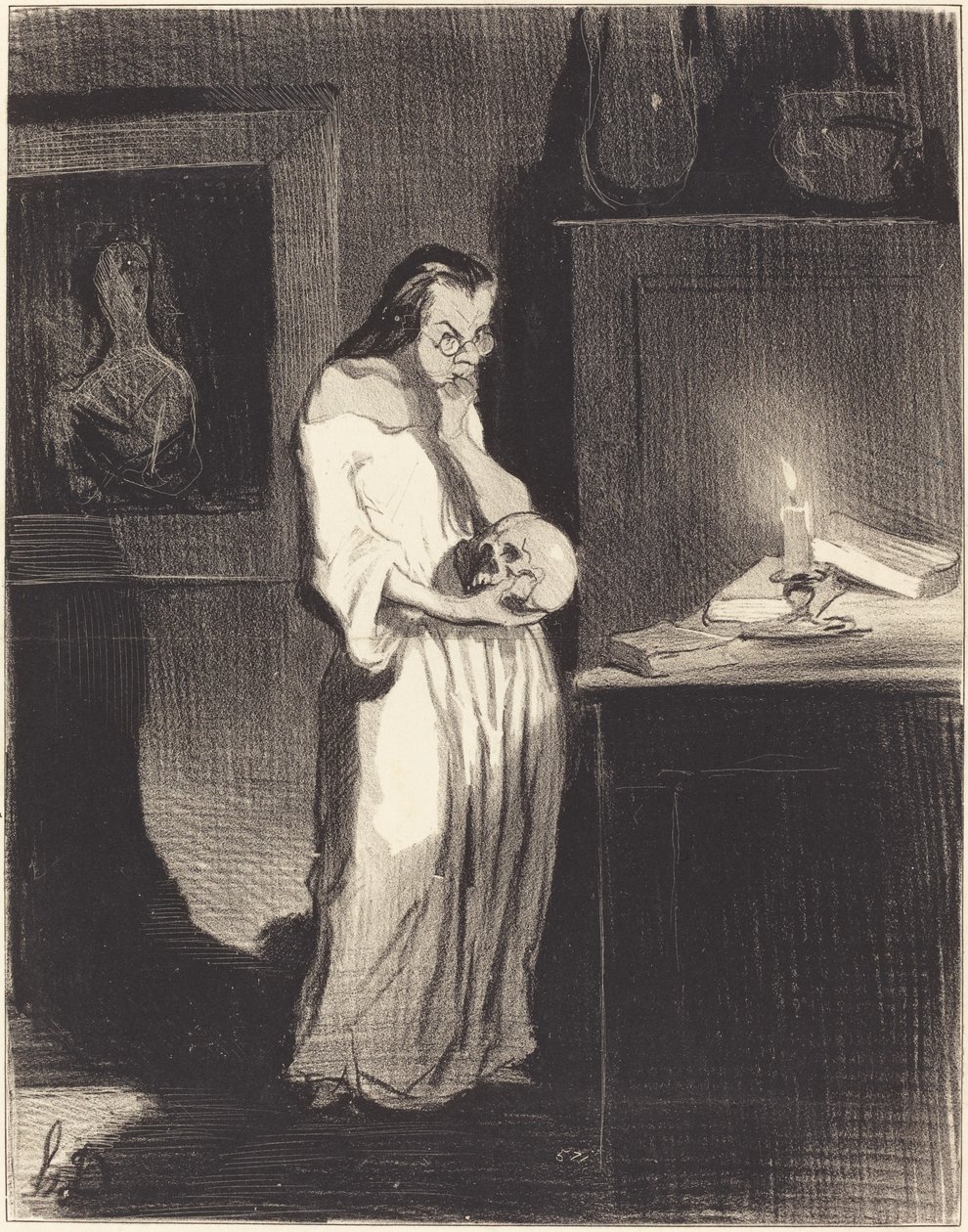 Forbandet barnligt fjols!... af Honoré Daumier