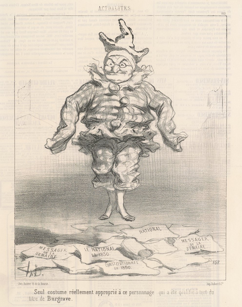 Eneste kostume ... egnet til denne karakter af Honoré Daumier