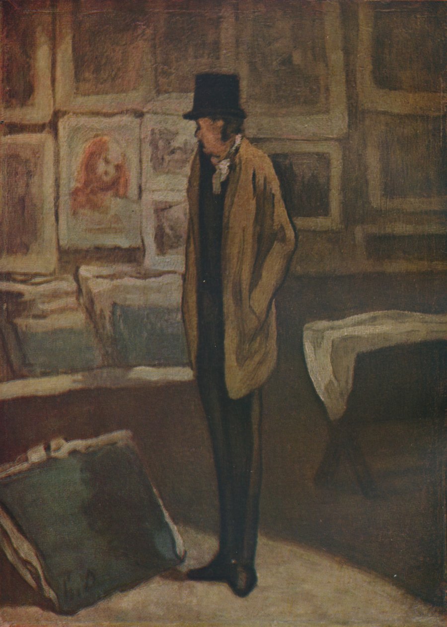 Print-elskeren, 1857-1860, 1937. af Honoré Daumier