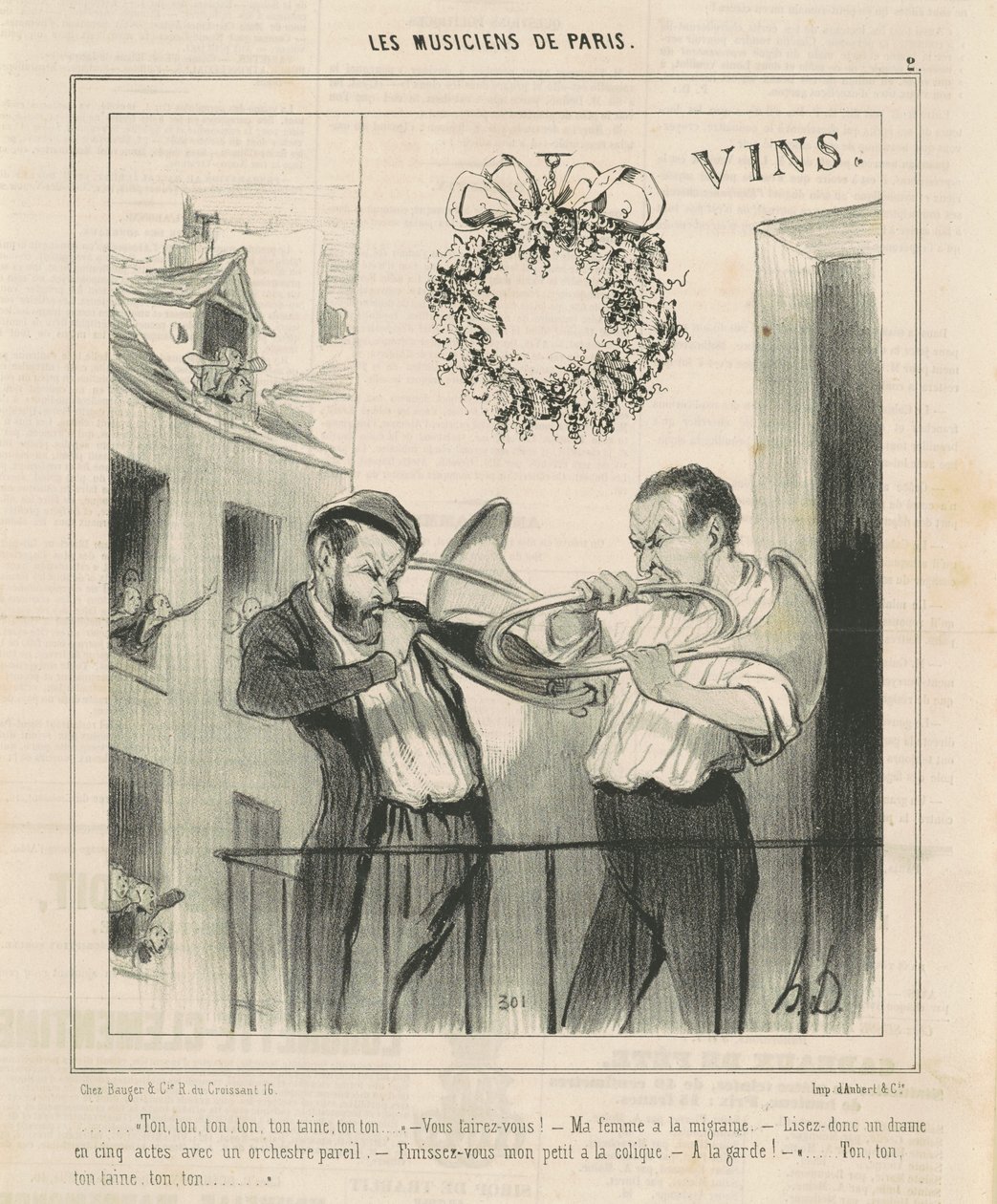 Din, din... din taine... af Honoré Daumier