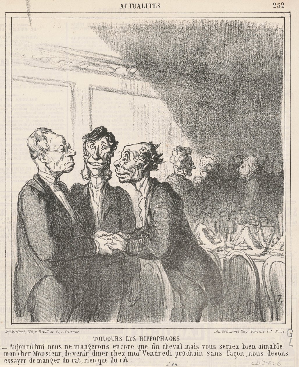 Altid Hippofagerne af Honoré Daumier