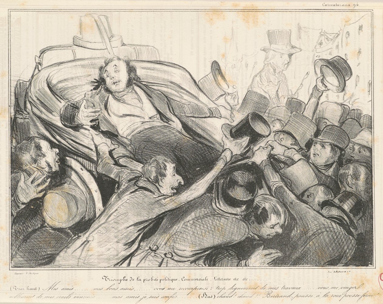 Triumf for handelspolitisk redelighed af Honoré Daumier