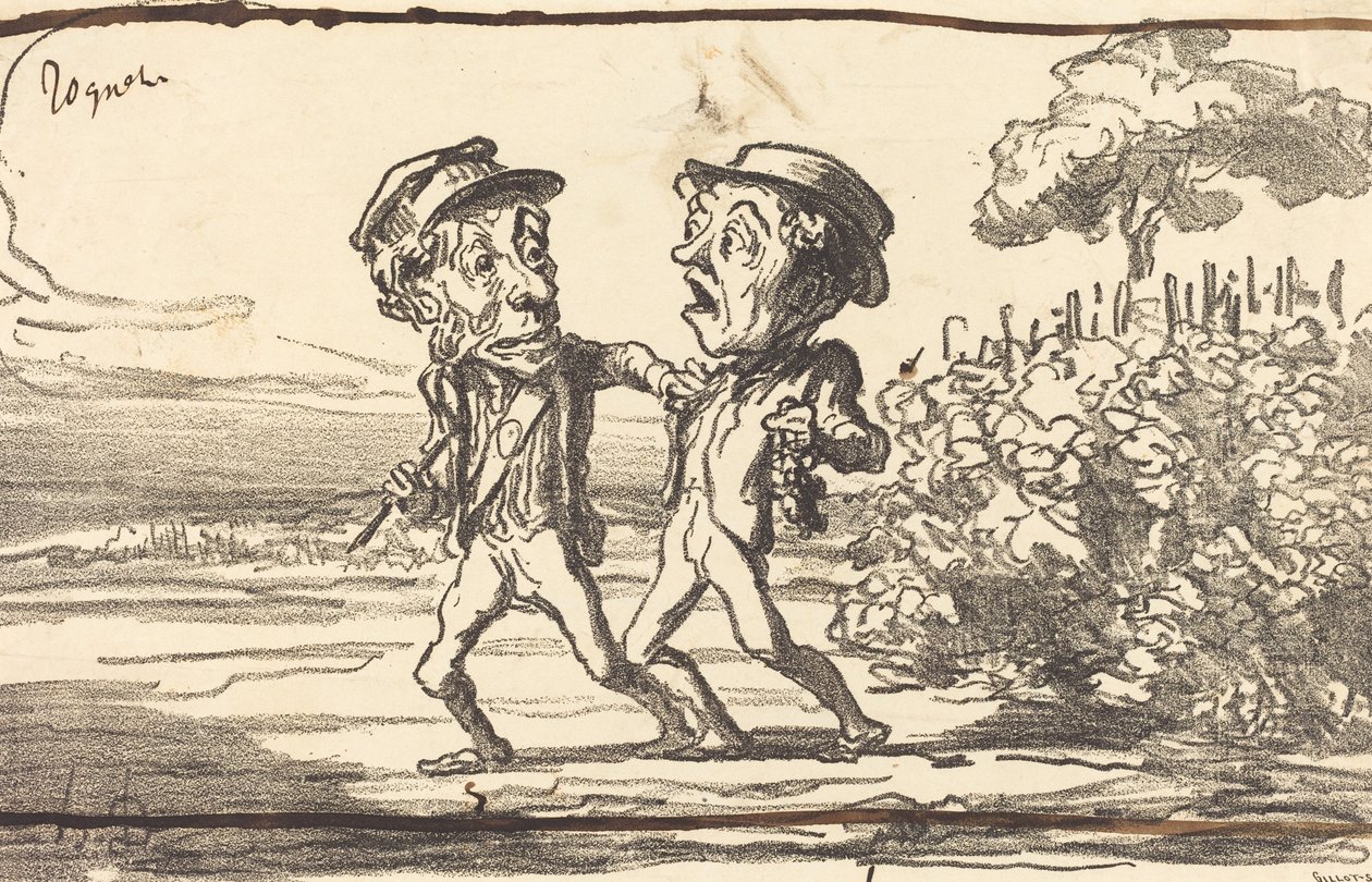 En kriminel! af Honoré Daumier