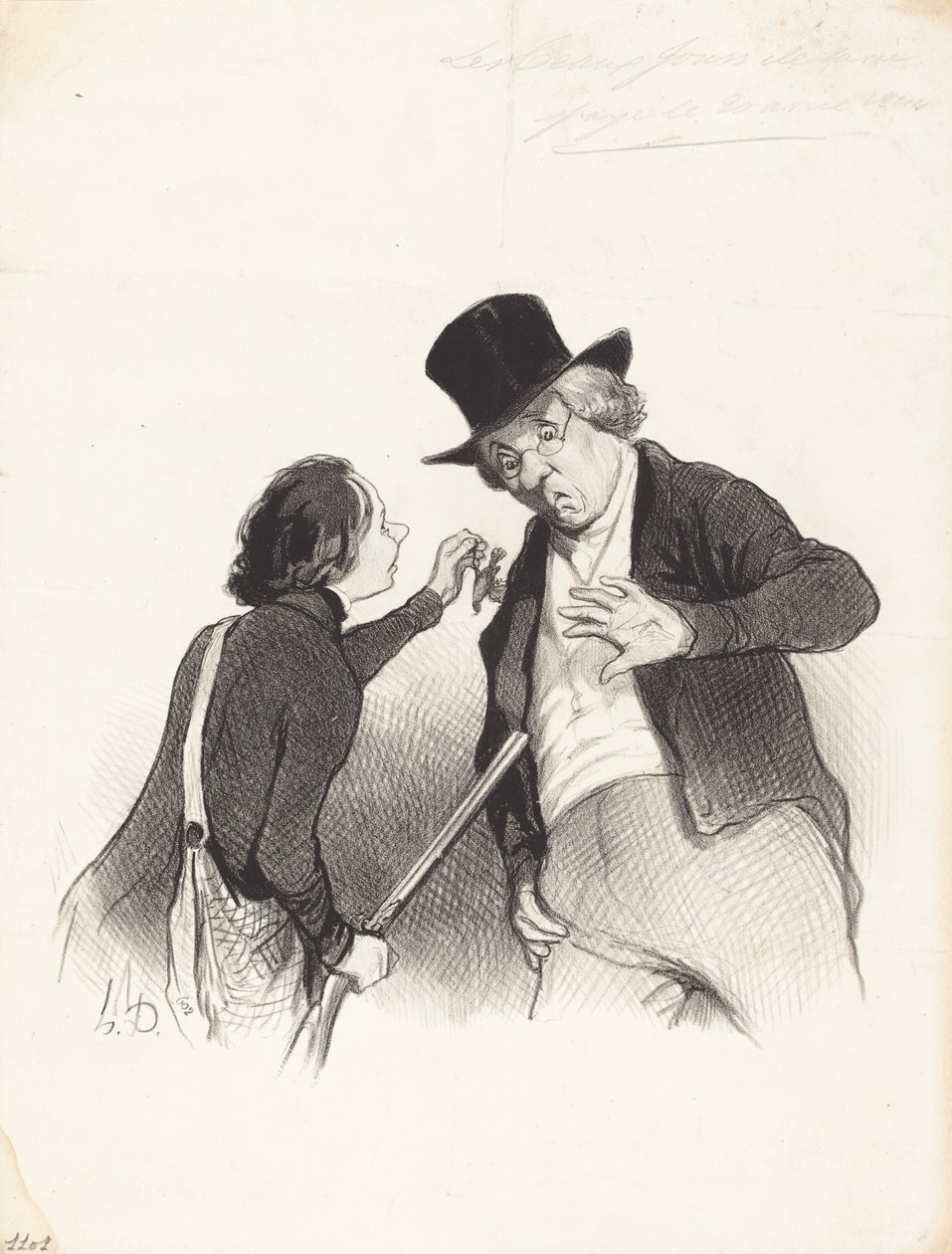 En start på jagten af Honoré Daumier