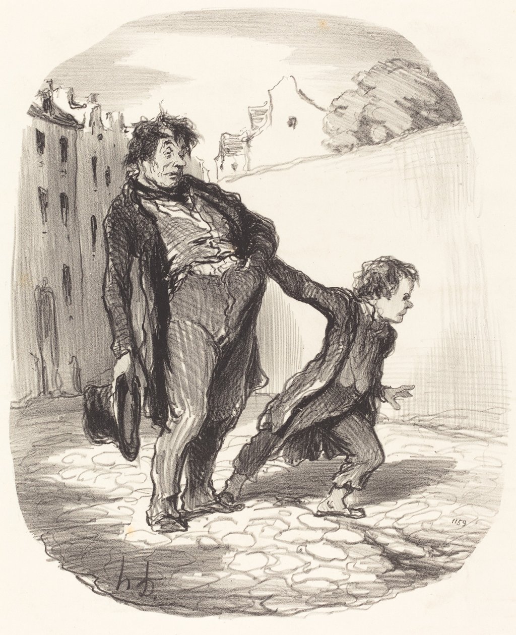 En modelsøn af Honoré Daumier