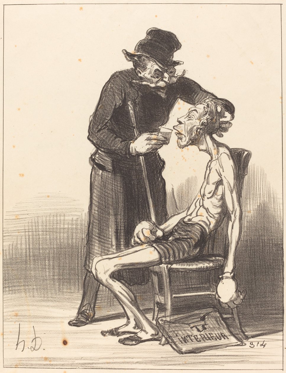 En ulykkelig bryder af Honoré Daumier