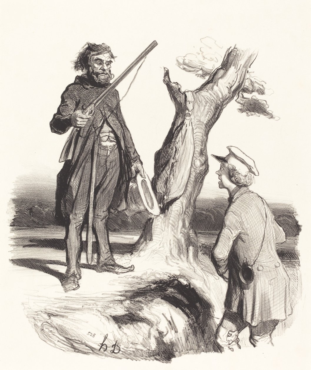 En stakkels far, der... af Honoré Daumier