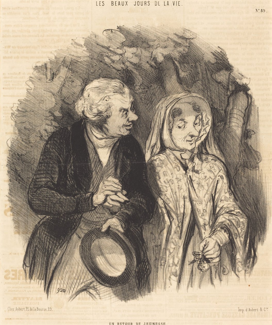 En tilbagevenden til ungdommen af Honoré Daumier