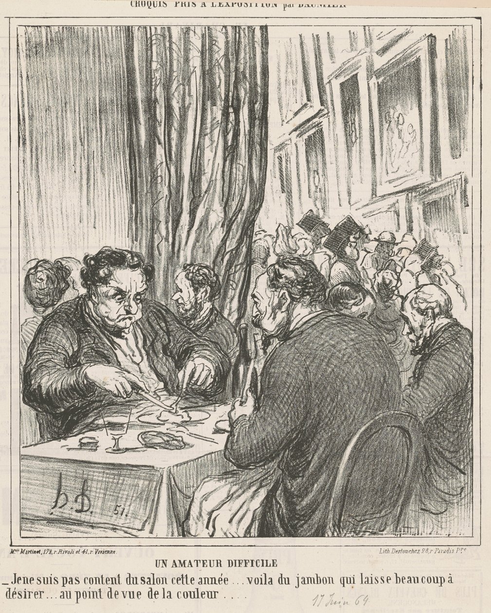En svær amatør af Honoré Daumier