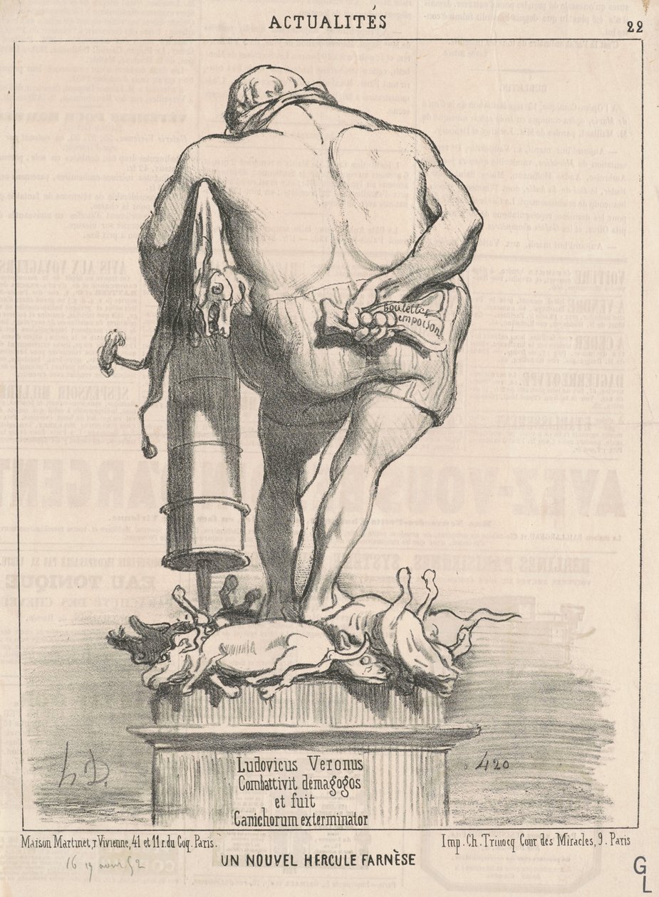En ny Farnese Hercules af Honoré Daumier