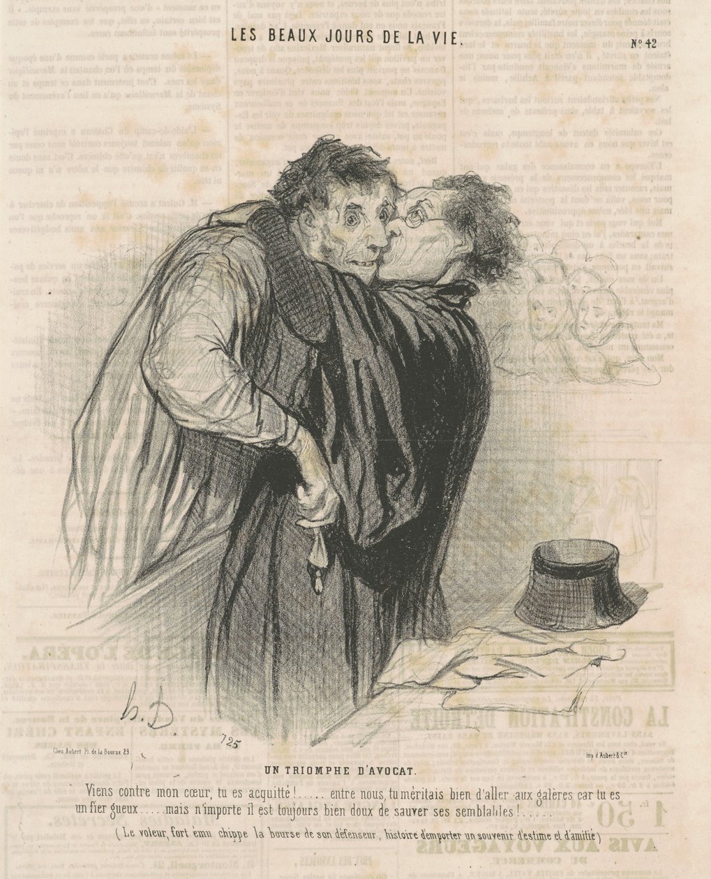 En advokats triumf af Honoré Daumier