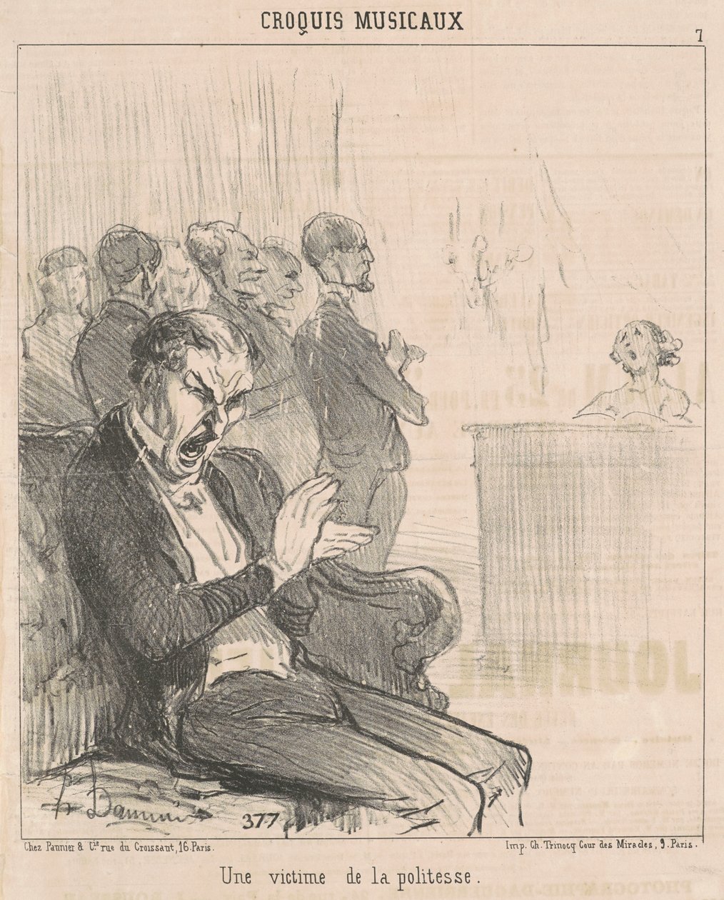 Et offer for høflighed af Honoré Daumier