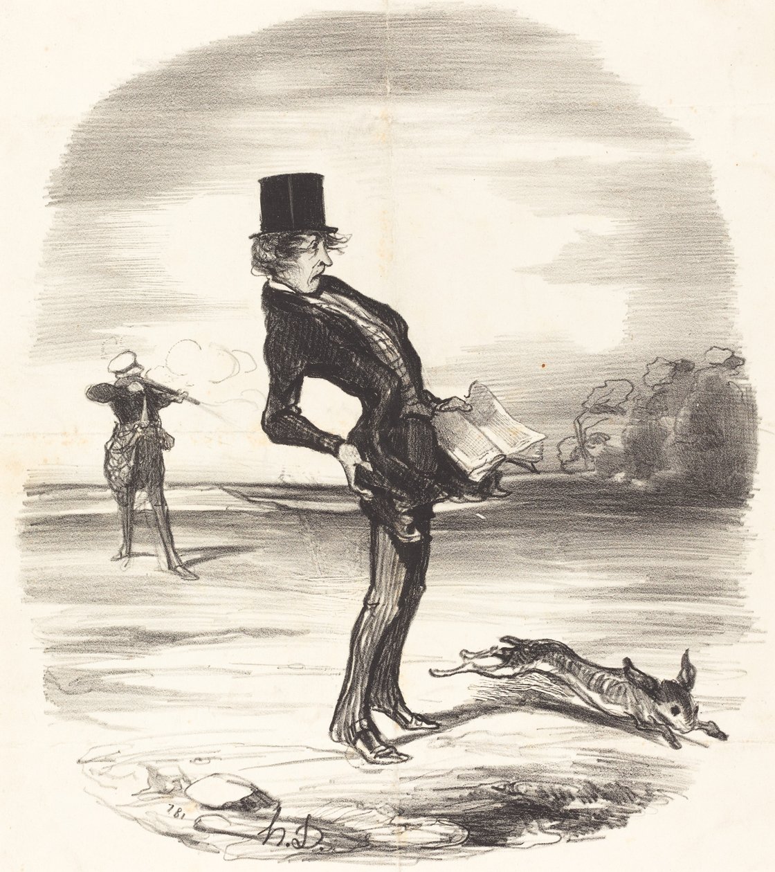 En forskudt last af Honoré Daumier