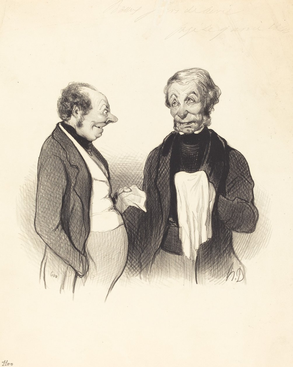 En glad nyhed af Honoré Daumier