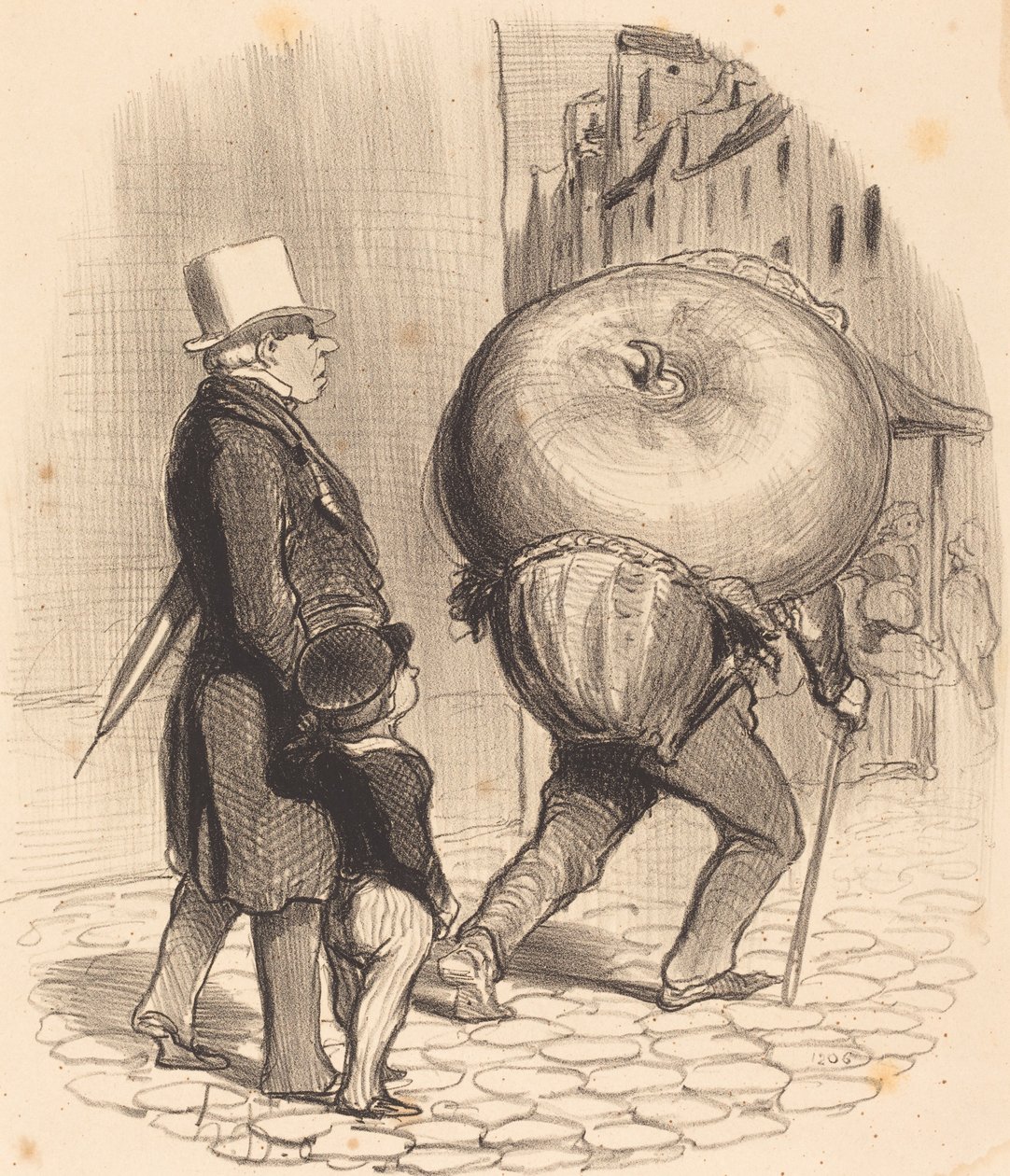 En lektion i botanik af Honoré Daumier