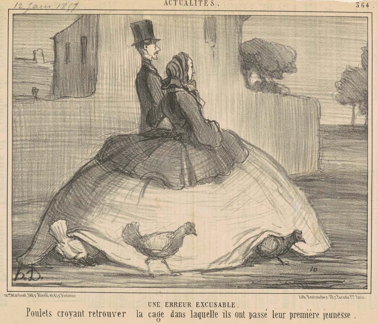 En undskyldelig fejl af Honoré Daumier