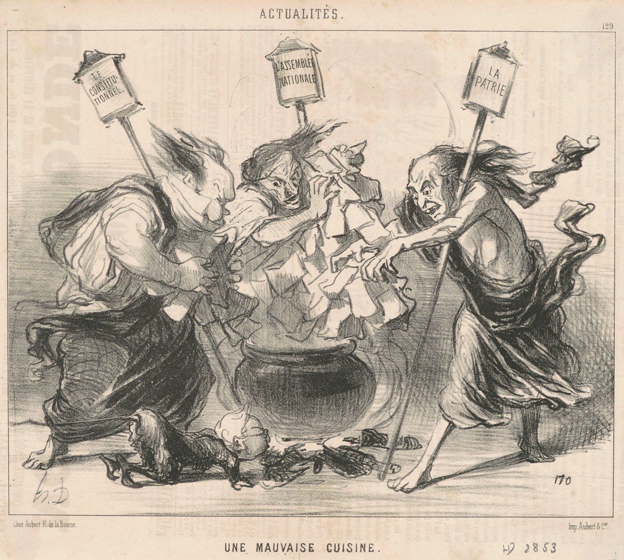 Et dårligt køkken af Honoré Daumier