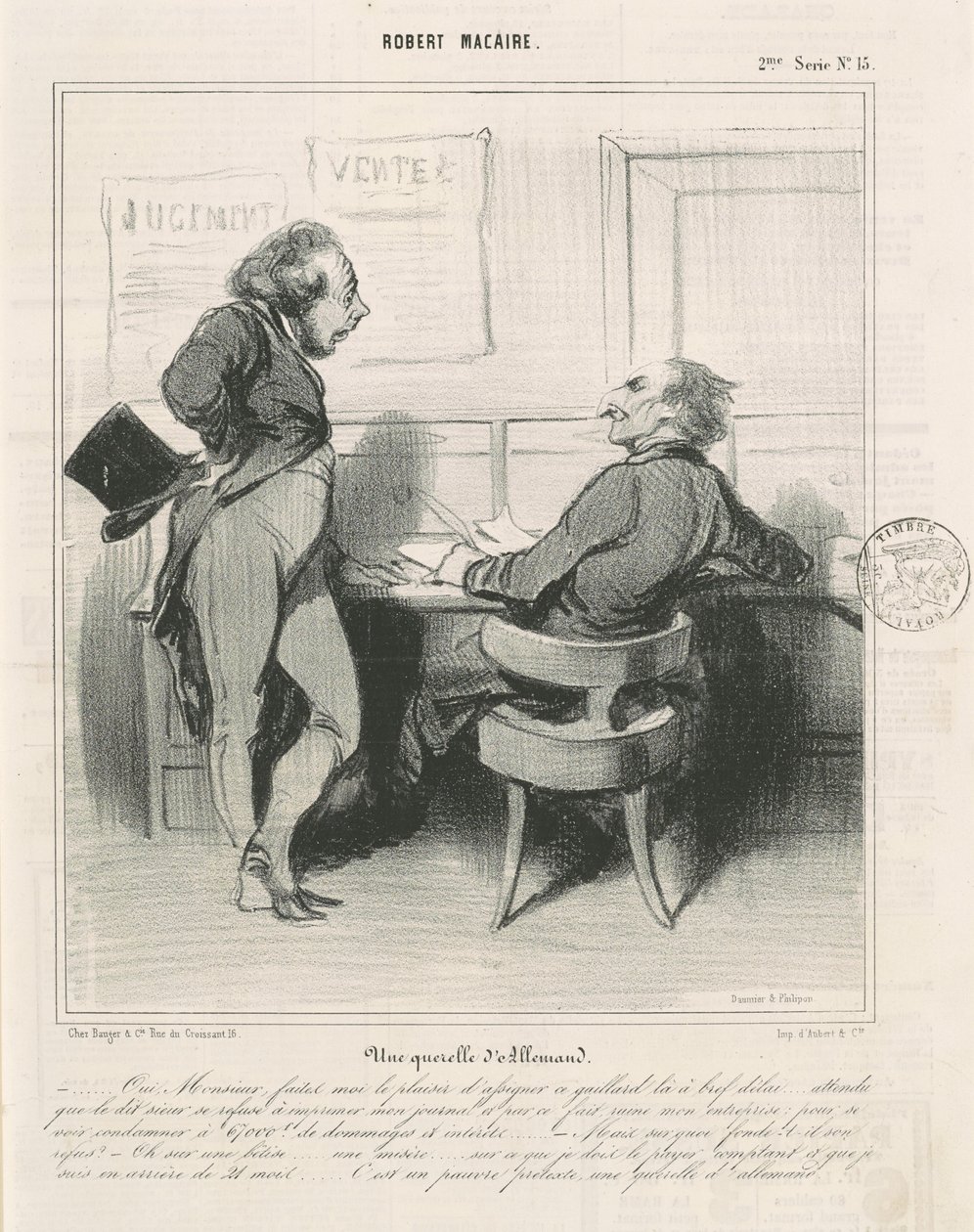 Et tysk skænderi af Honoré Daumier
