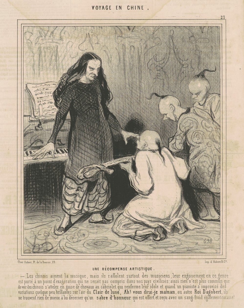 En kunstnerisk pris af Honoré Daumier