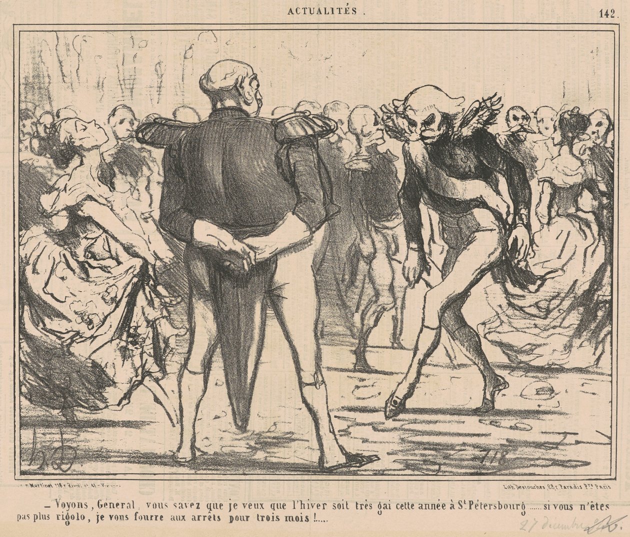 Kom så, general... af Honoré Daumier