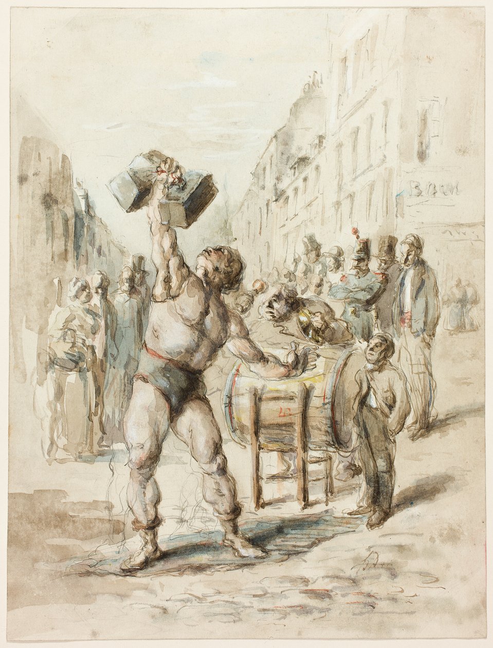 Vægtløfteren af Honoré Victorin Daumier
