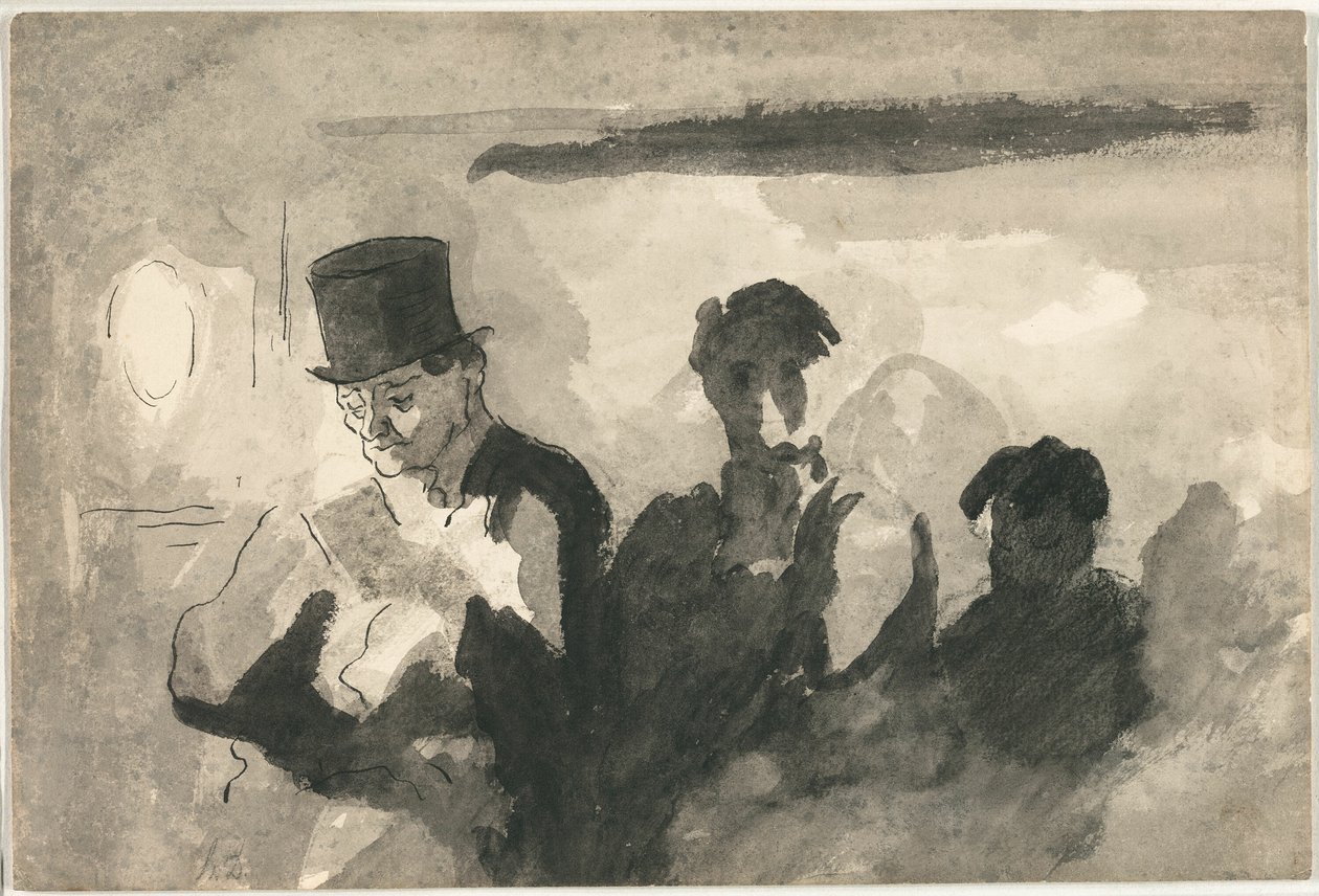 Vogn på tredje klasse af Honoré Victorin Daumier