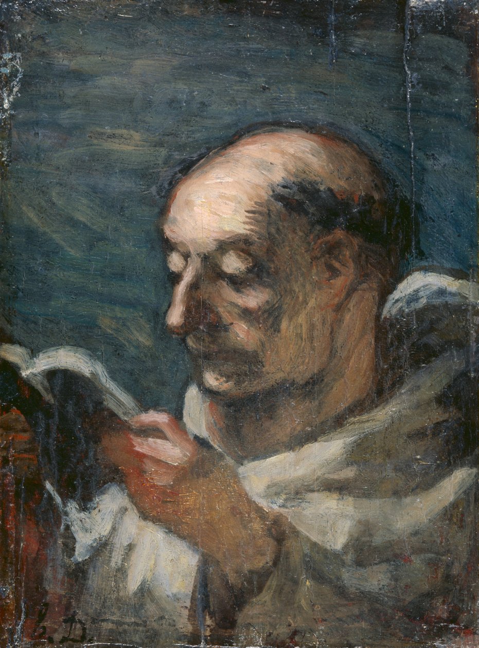 Munkelæsning af Honoré Daumier
