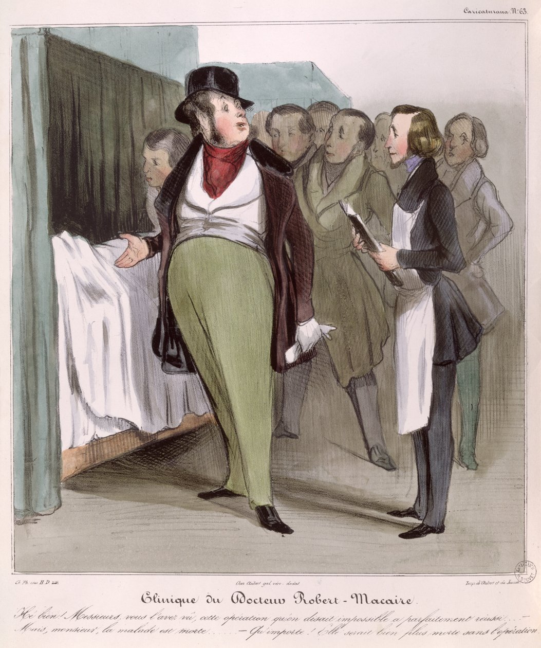 Dr. Robert-Macaires klinik af Honoré Daumier