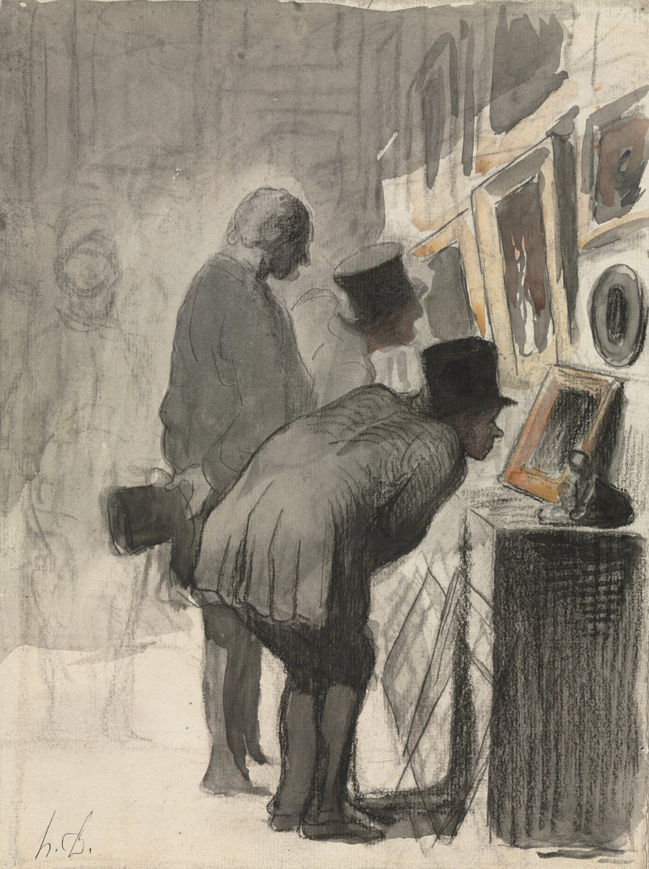 Kunstelskere, 1863-69 af Honoré Daumier