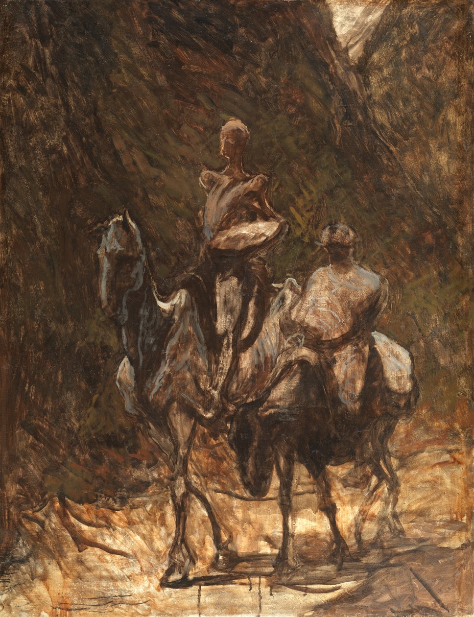 Don Quixote og Sancho Panza af Honoré Daumier