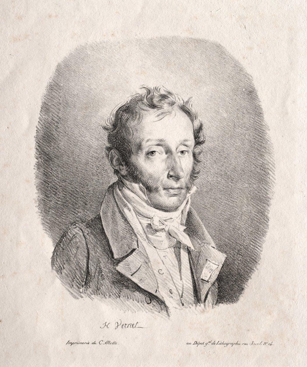 Carle Vernet af Emile Jean Horace Vernet