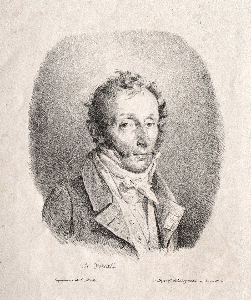 Carle Vernet, 1817. af Emile Jean Horace Vernet