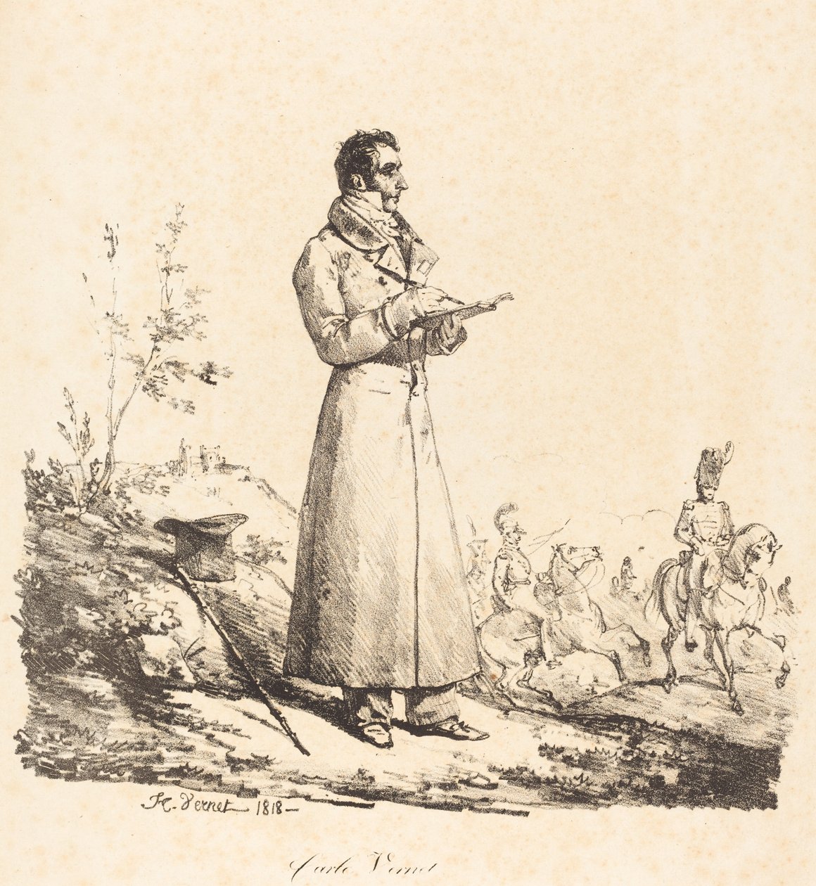 Carle Vernet, fuld længde af Emile Jean Horace Vernet