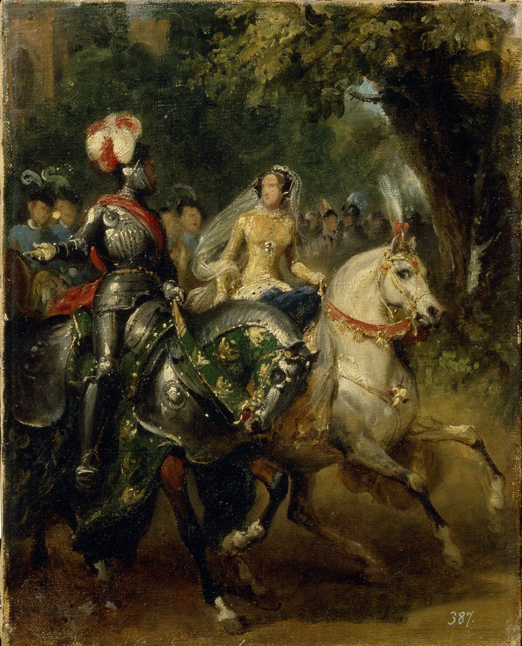 Kavalkade, ca 1842 af Emile Jean Horace Vernet