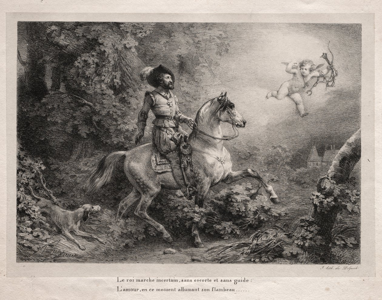 Henrik IV, konge af Frankrig af Emile Jean Horace Vernet