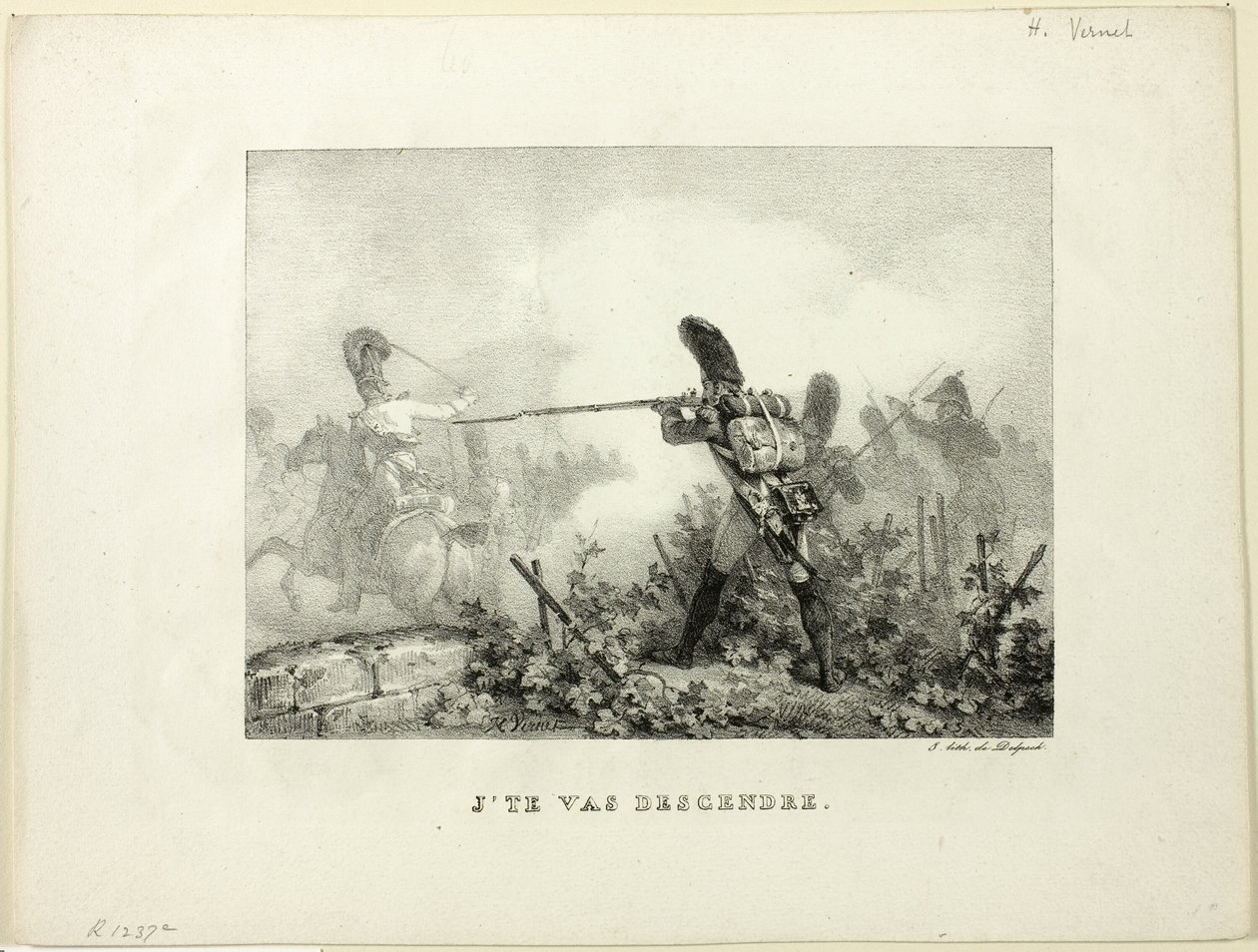 Jeg tager dig ned af Emile Jean Horace Vernet