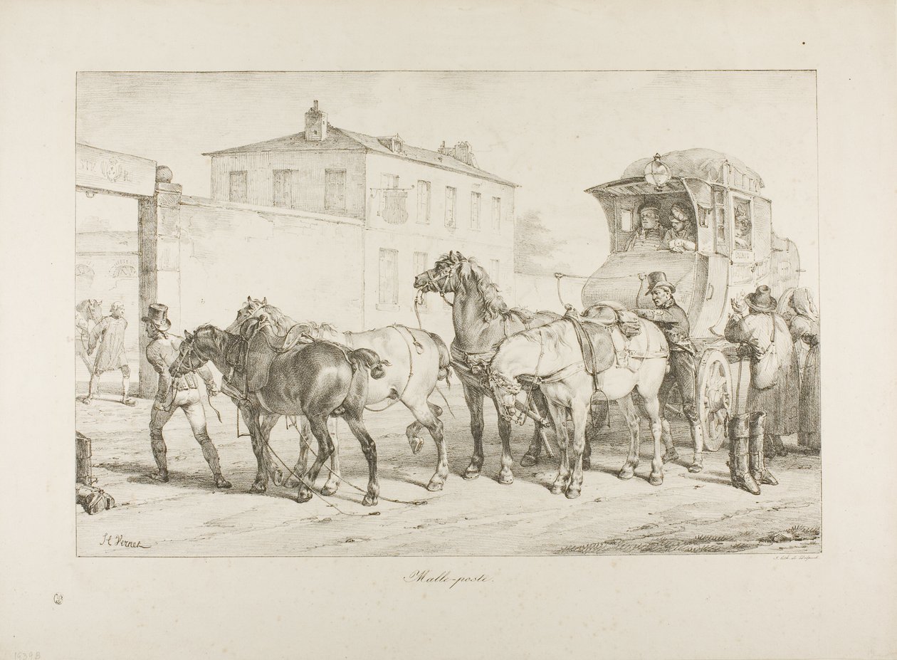 Mail Coach af Emile Jean Horace Vernet