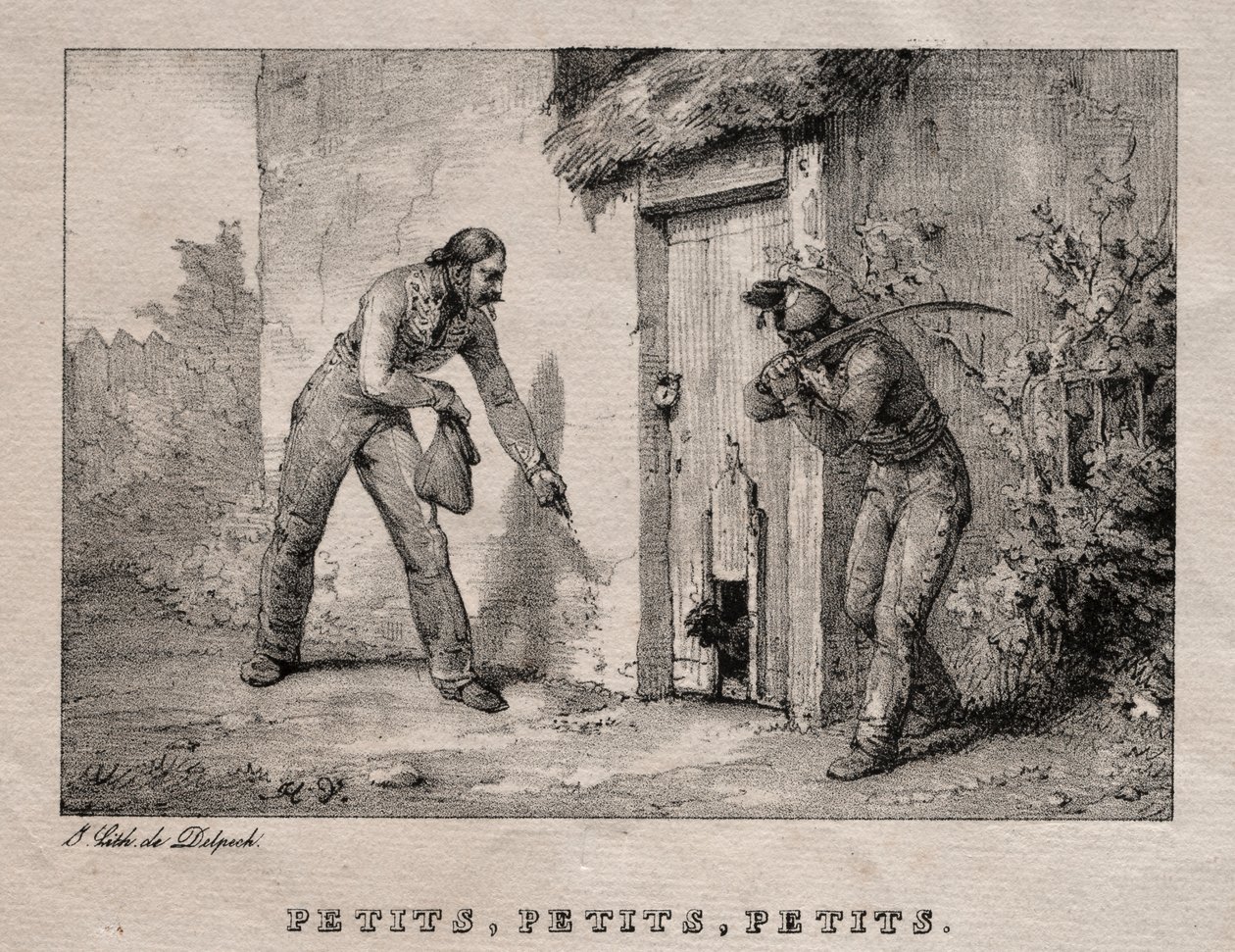 Marauders (Marauders. Small! Small! Small!) af Emile Jean Horace Vernet