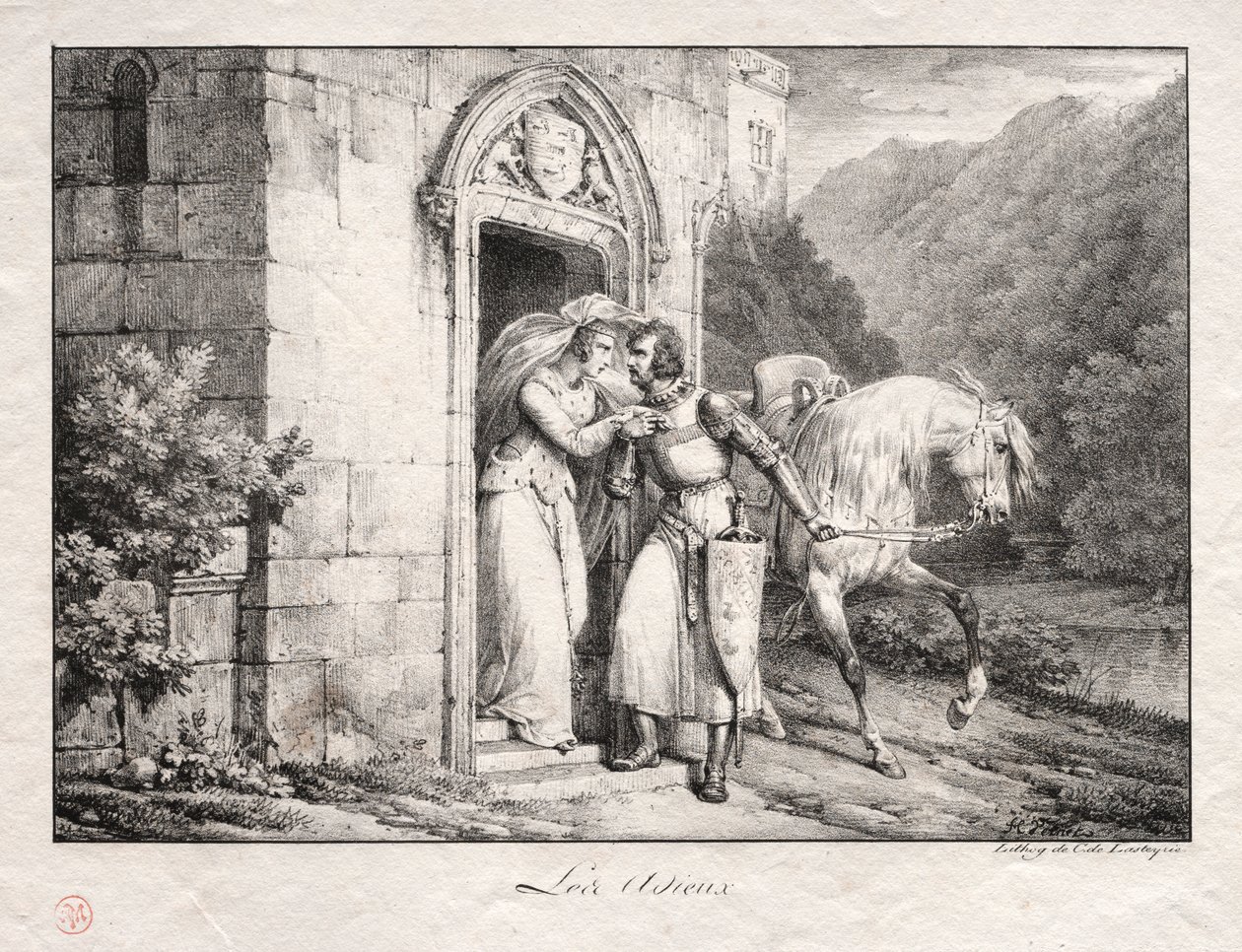 Afskedene. af Emile Jean Horace Vernet