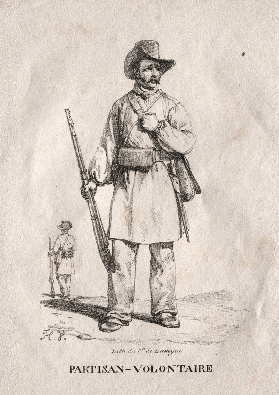 Frivillig partisan af Emile Jean Horace Vernet