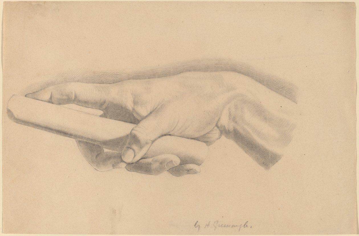 Studie af en hånd af Horatio Greenough