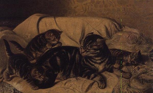 Leger med mor af Horatio Henry Couldery