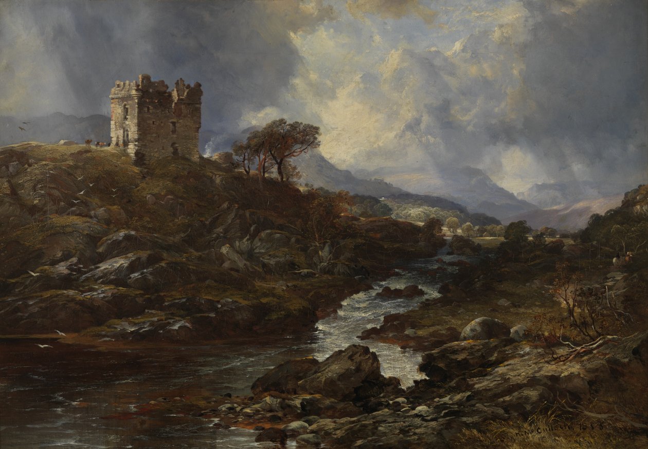 Kinlochaline Slot af Horatio McCulloch
