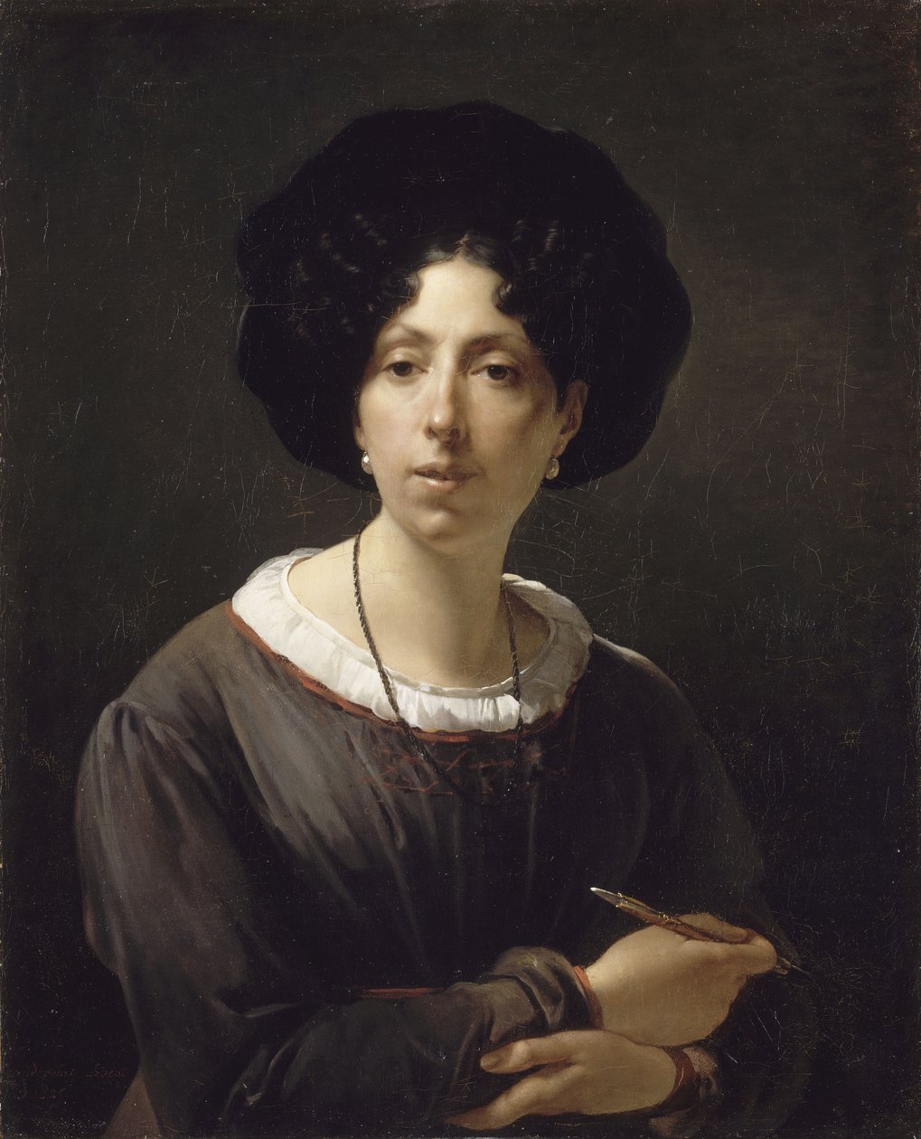 Selvportræt af Hortense Haudebourt Lescot