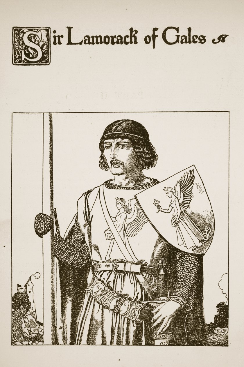 Sir Lamorack of Gales, illustration fra 