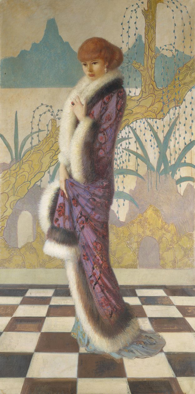 Mrs. Ethel Cushing, ca. 1912-14. af Howard Gardiner Cushing