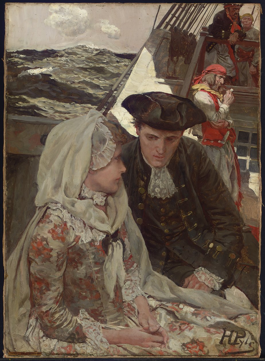 Trøstende ord (olie på lærred) af Howard Pyle