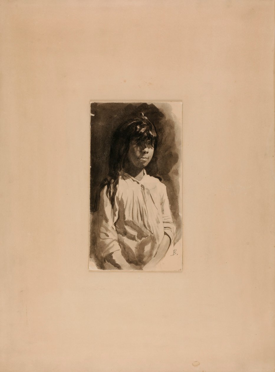 Hovedet af en Mesdado-pige af Howard Russell Butler