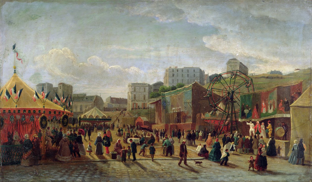 En messe, Place Saint-Pierre, Montmartre i 1861 af Hubert