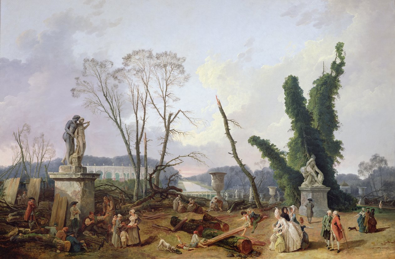 Versailles haver af Hubert Robert